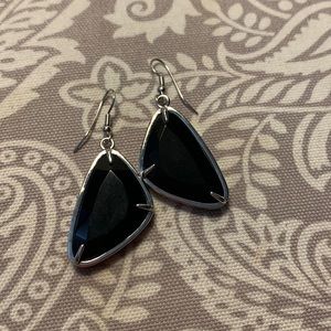 Black Stone Earrings